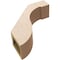 Ekena Millwork 5-inch W x 16-inch D x 16-inch H Del Monte Rough Cedar Woodgrain TimberThane Knee Brace, Primed BRCUR05X16X16DELRCPR - alternate 4